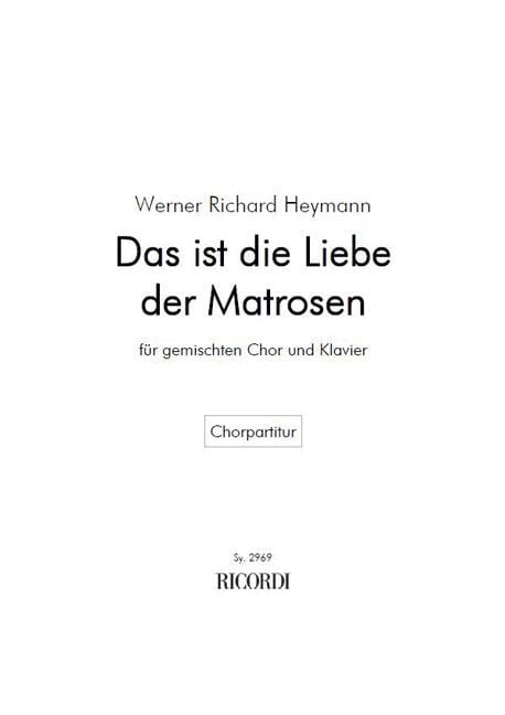 Das ist die Liebe der Matrosen